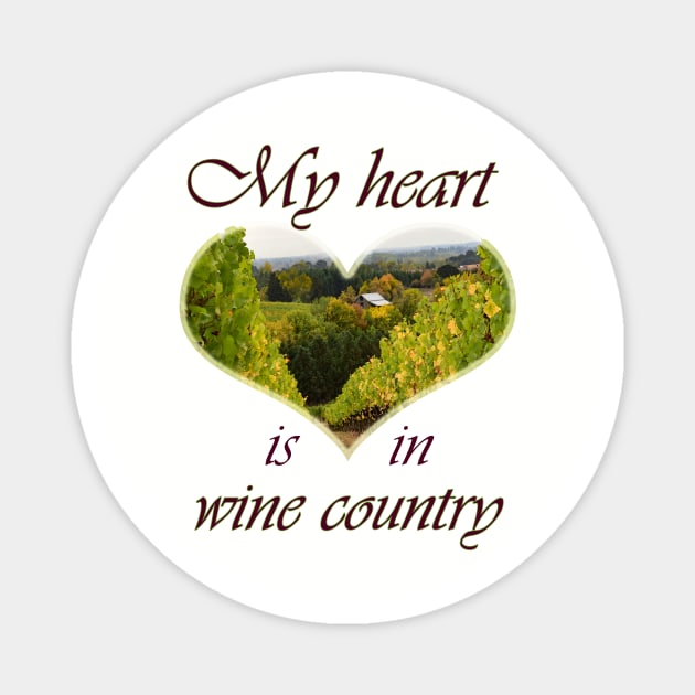 Vineyard on the Hill Magnet by MelissaJBarrett